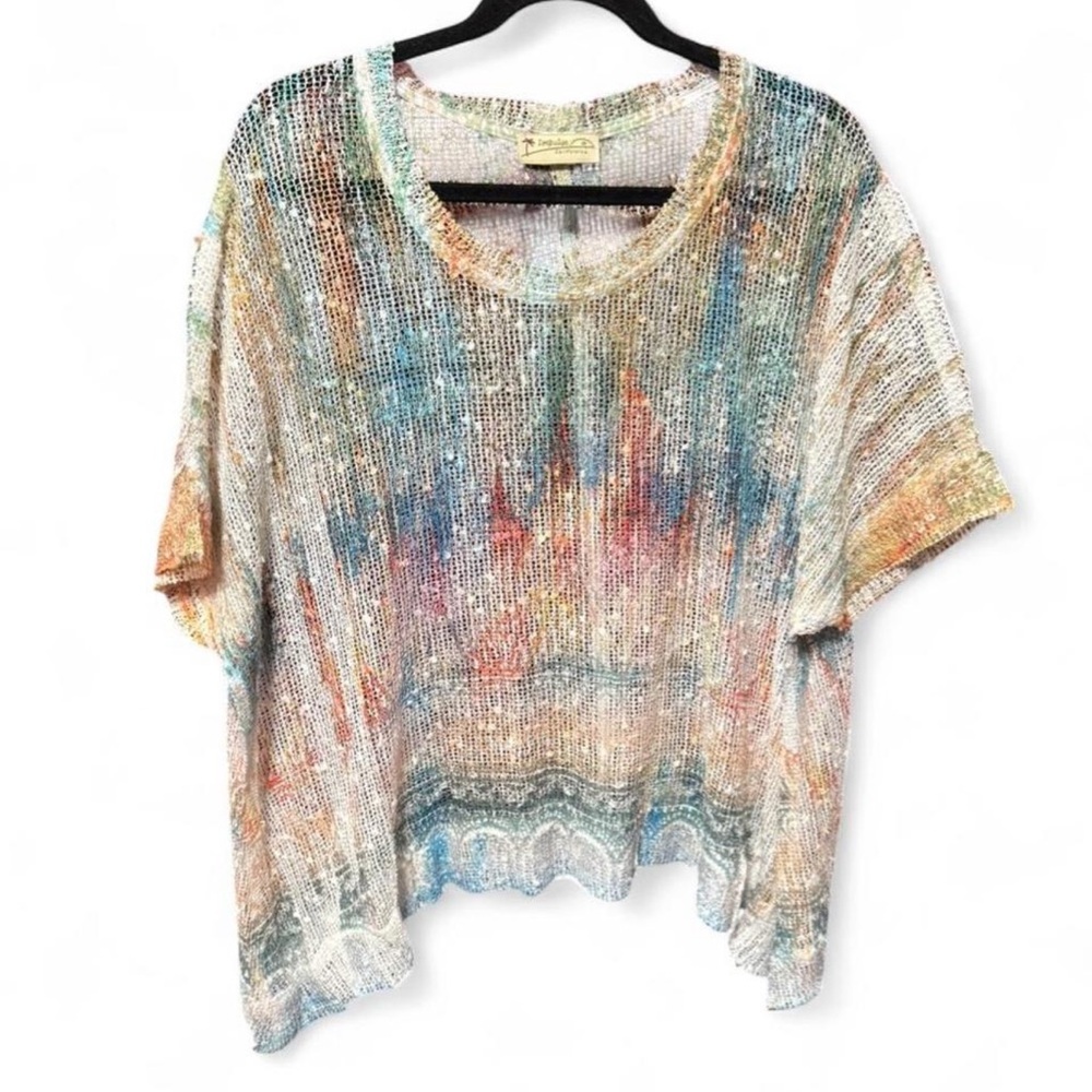 Impulse California lightweight, colorful knits and bohemian-style top